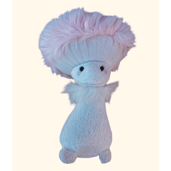Aurora Fungi Frineds Mushroom Plus Toy W/ Pink Fluffy Cap & White Body HTF 10" - Picture 1 of 9